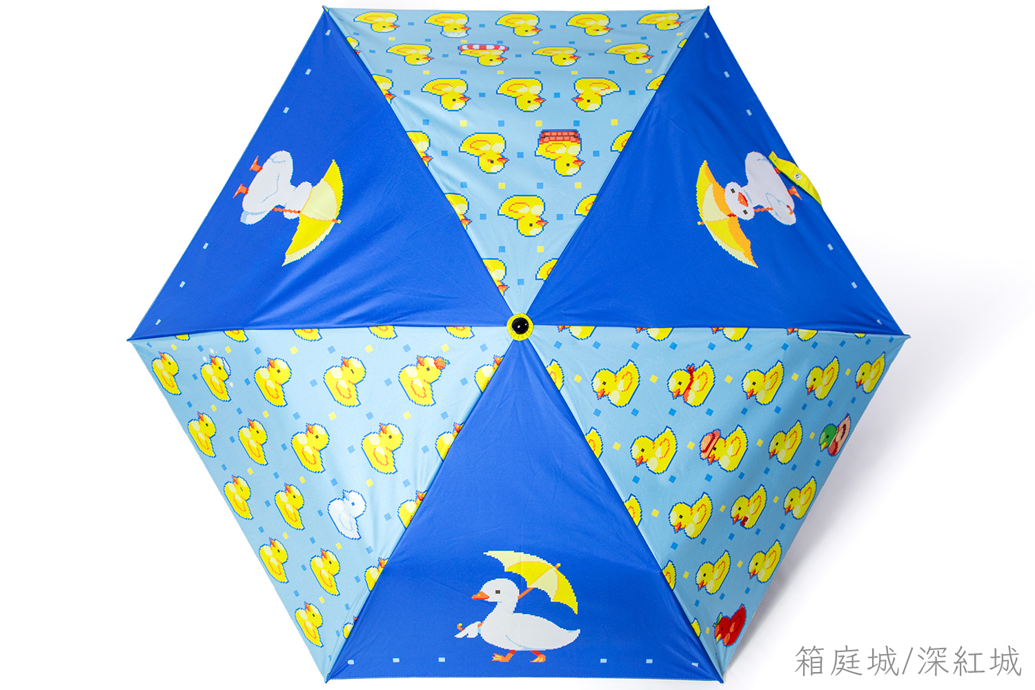折りたたみ傘のメイン画像 サークル箱庭城の深紅城 様の折りたたみ傘, 日傘制作実例