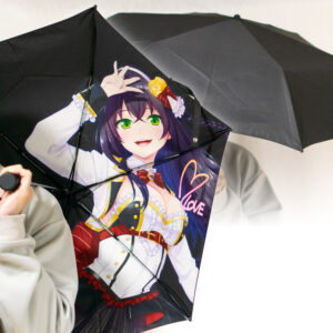 表は普通の柄で偽装して、裏面だけキャラをプリントするなども可能です。